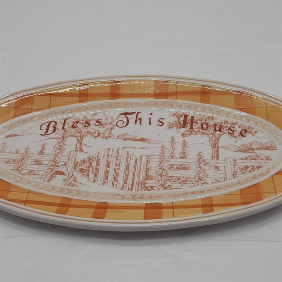 Fitz and Floyd Grand Haven Small Hostess Serving Tray Plate - Picture 4 of 5